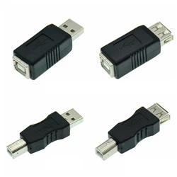 1PC High Speed USB 2.0 type A Female to type B Male USB Printer Scanner Adapter data sync Coupler Converter Connector