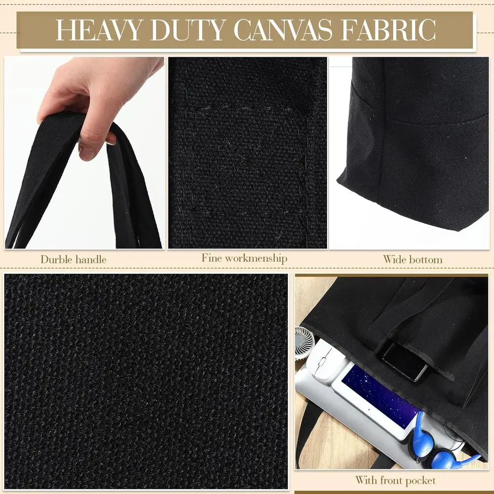 16 عبوة من أكياس القماش مع جيب، 18 حقيبة تسوق قابلة لإعادة الاستخدام للنساء والأمهات، صديقة للاستخدام بنفسك