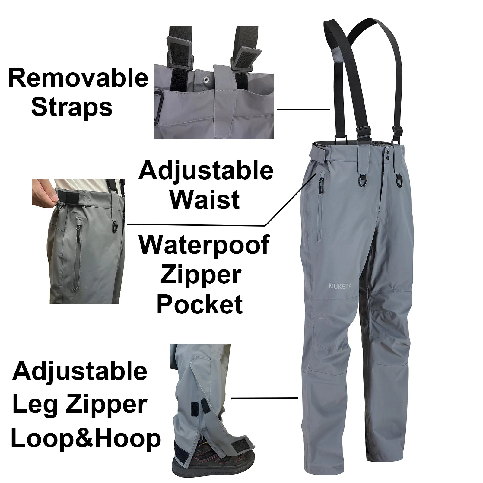 Vissen Regenpak Ademend En Waterdicht Wading Jack & Bib Broek Set Pro Overallsrain Gear Overall