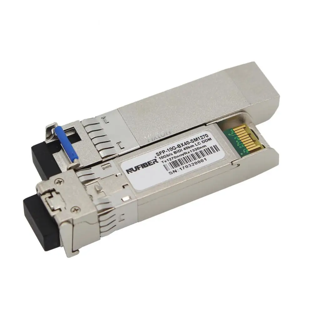 10G BIDI SM LC WDM SFP+ Module 1270/1330nm Single Mode 10-80KM Fiber Optic module Compatible with Cisco Switch