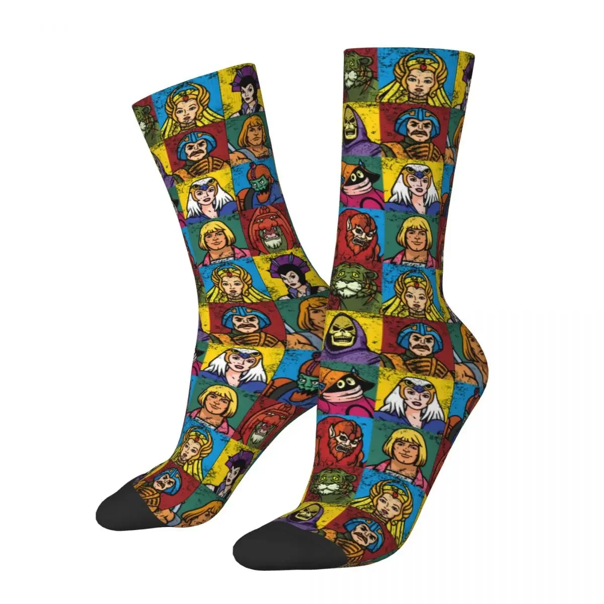 

Winter Breathable Funny Men's Women's He-Man And Friends Socks Masters of the Universe Breathable Crew Socks