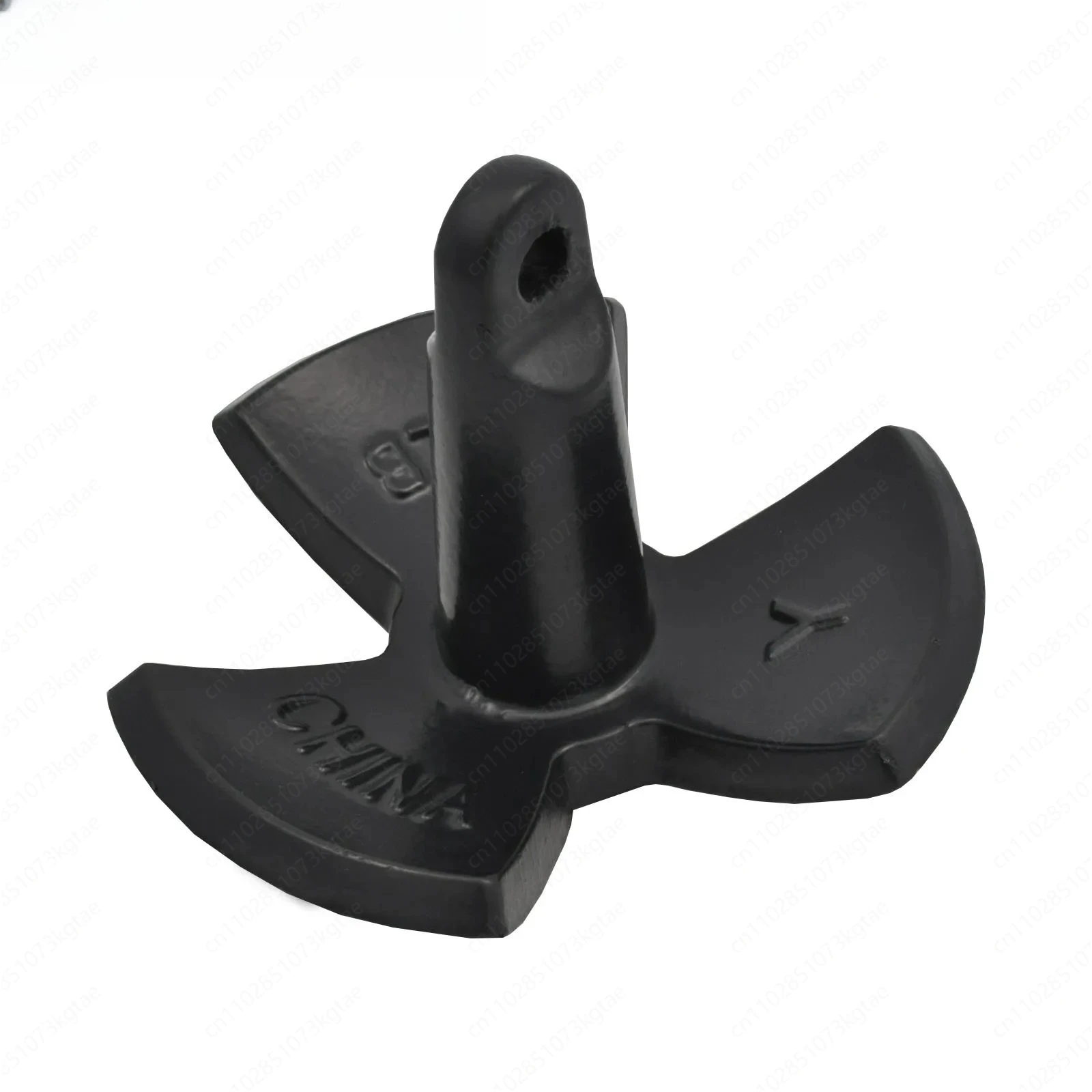 Black cast iron pvc coated river anchor, various specifications anchor fixing, marine hardware yacht accessories