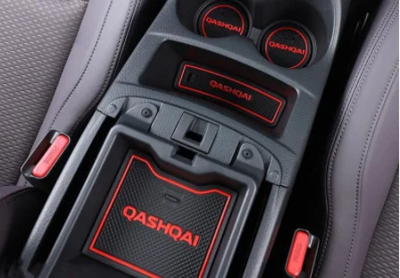 17pcs/lot Non-slip auto Interior floor door gate pad cup mat for nissan qashqai j11 2019 2020 2012 2022 car accessories