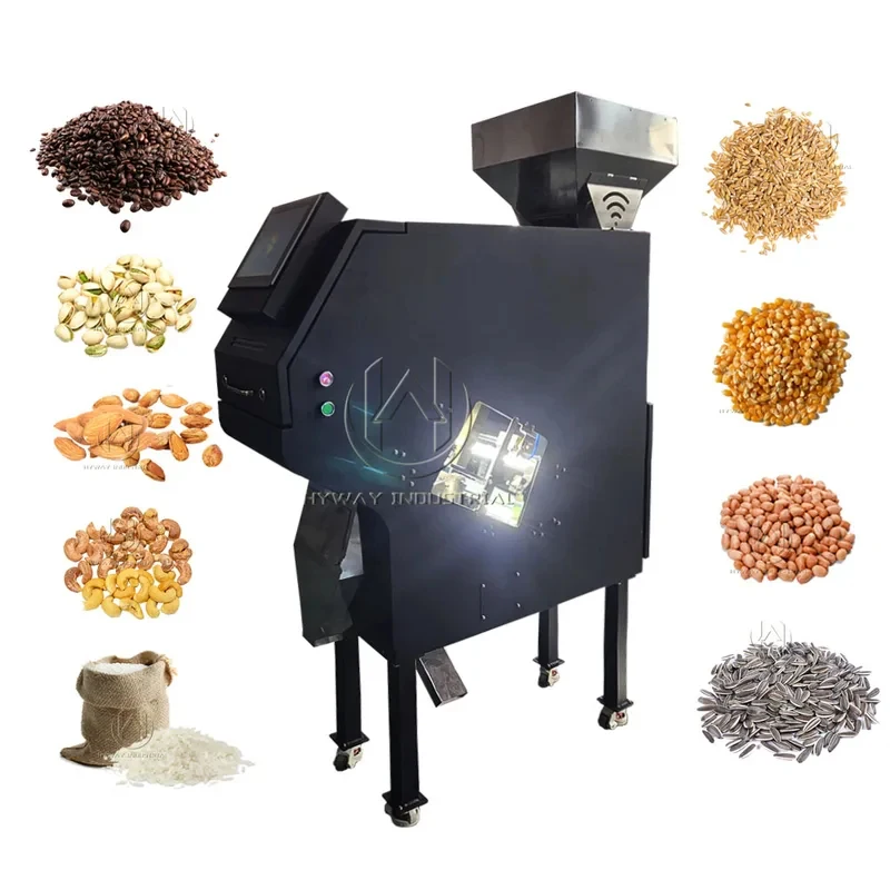 Equipo de Clasificación de Color para Quinoa, Granos de Café, Arroz y Otros Granos, 500-1500 kg/h, Dispositivo de Limpieza y Clasificación de Vegetales Secos