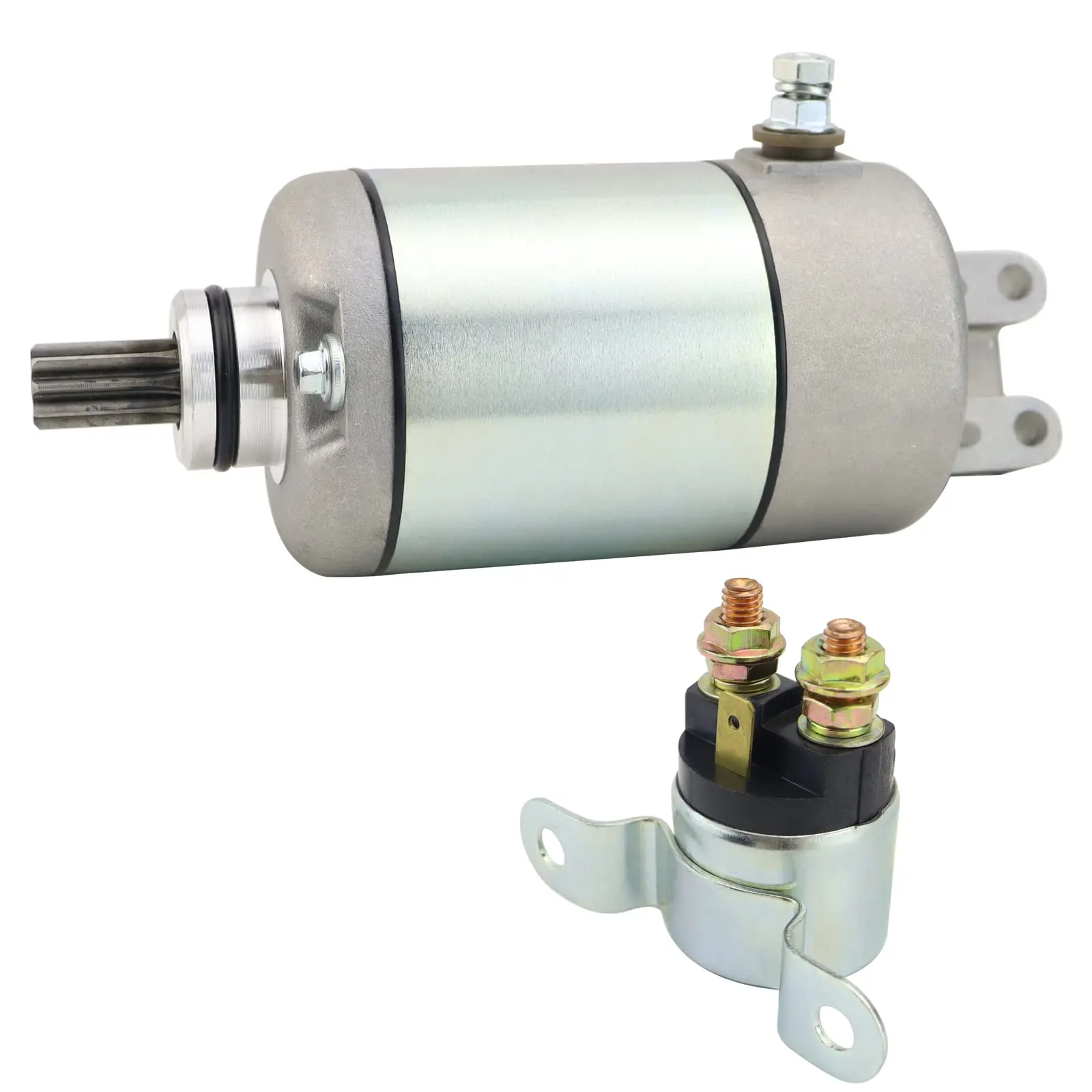 

Starter Motor & Solenoid Relay for Can-Am Outlander 330 400 450 2003-2023 420-684-280, 420-684-282, 420-684-283, SMU0287, 18823