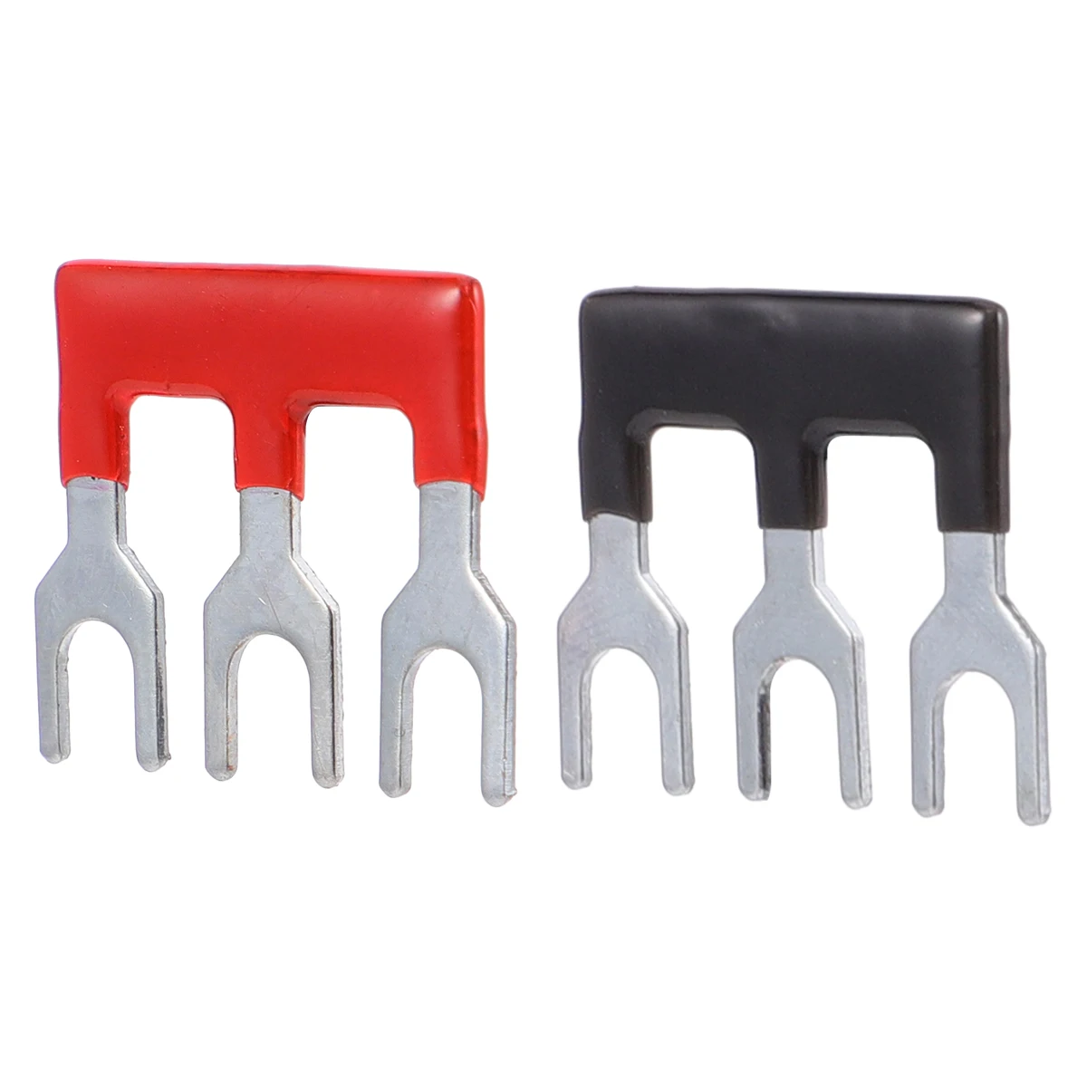 

20 Pcs Terminal Short-connector Strip Blocks Shorting Strips Double Row Screw Black