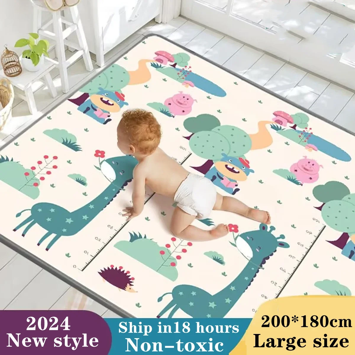 New Baby Crawling Play Mat EPE Environmentally Friendly Thick Folding Mat Carpet Play Mat for Children\'s Safety Kids Rug Playmat