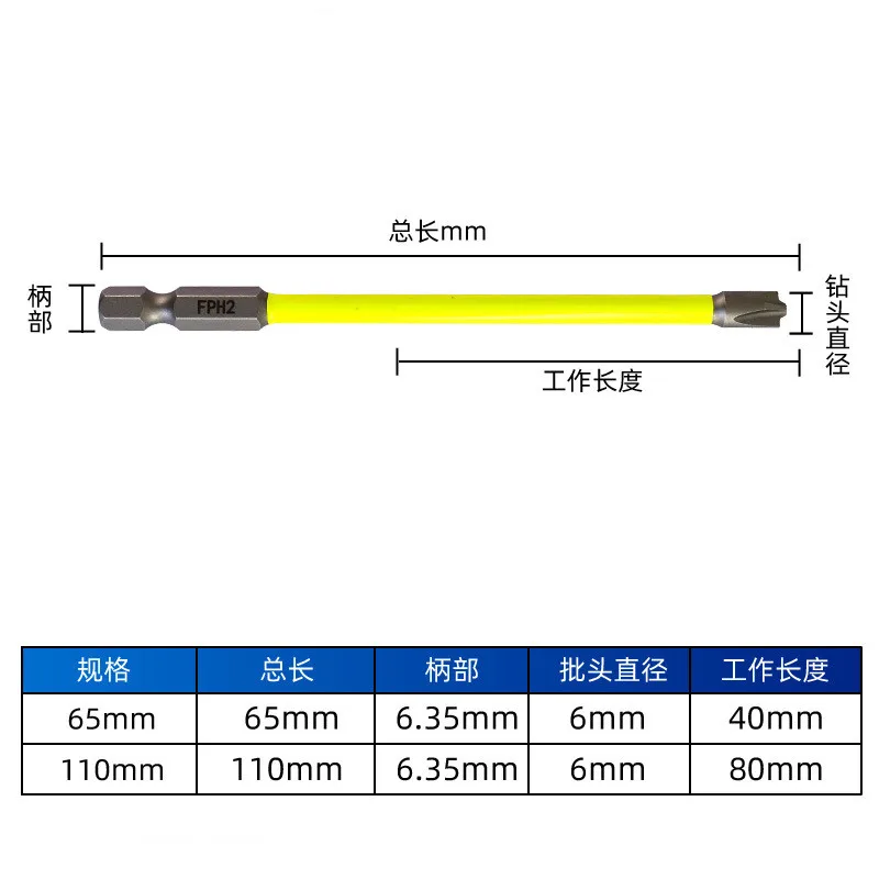 Electrician's newly upgraded eleven-word screwdriver strong magnetic non-slip socket open panel switch special screwdriver head