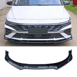 Splitter Deflector Protector Front Bumper Lip Chin High Quality Body Kit For Hyundai Elantra CN7 2023 2024 Tuning Accessories