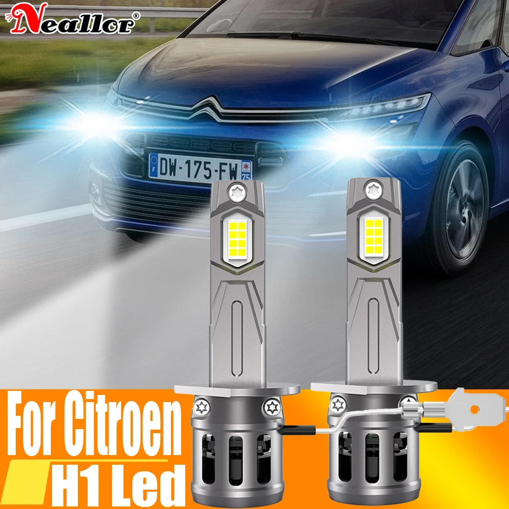 

2 шт., Автомобильные светодиодные лампы H1 12 В 55 Вт для Citroen C5 C3 C4 Grand Picasso Kia