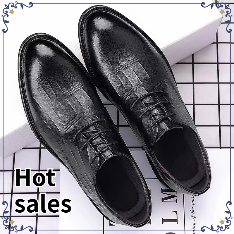 Mens Business Leather Shoes British Casual Breathable Comfort Formal Shoes Lightweight Male Sapatos Masculino Best Sellers Shoes