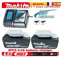 Original 18V Makita BL1830B 6Ah for Makita Battery BL1850B BL1850 BL1840 BL1860 BL1815 BL1820 Replacement Lithium Battery
