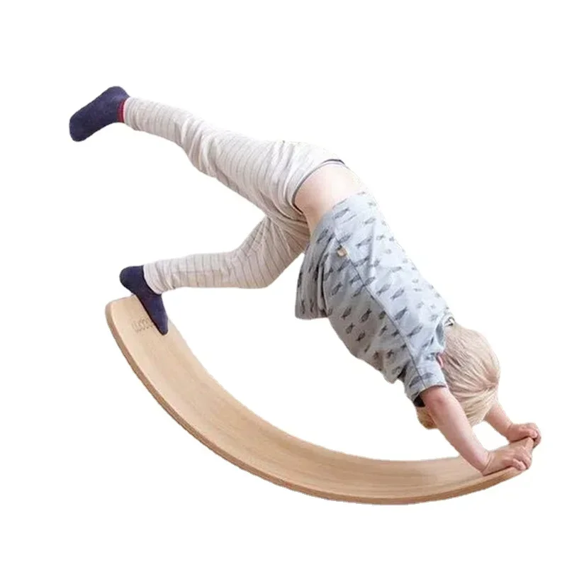 

Yoga wooden balance board children's toys sensory integration training equipment seesaw outdoor child birthday gift