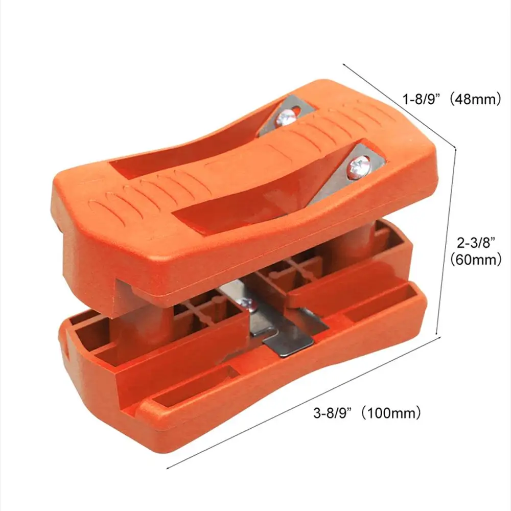 Recortadora de doble filo, máquina de bandas laterales, recortadora de cola de cabezal de madera para plástico, PVC, madera contrachapada, herramienta Manual para carpintería