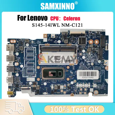 Pour Lenovo S145-15IWL V15-IWL carte mère d'ordinateur portable NM-C121 avec 4205U/5405U i3 i5 i7 8th Gen UMA 100% entièrement testé