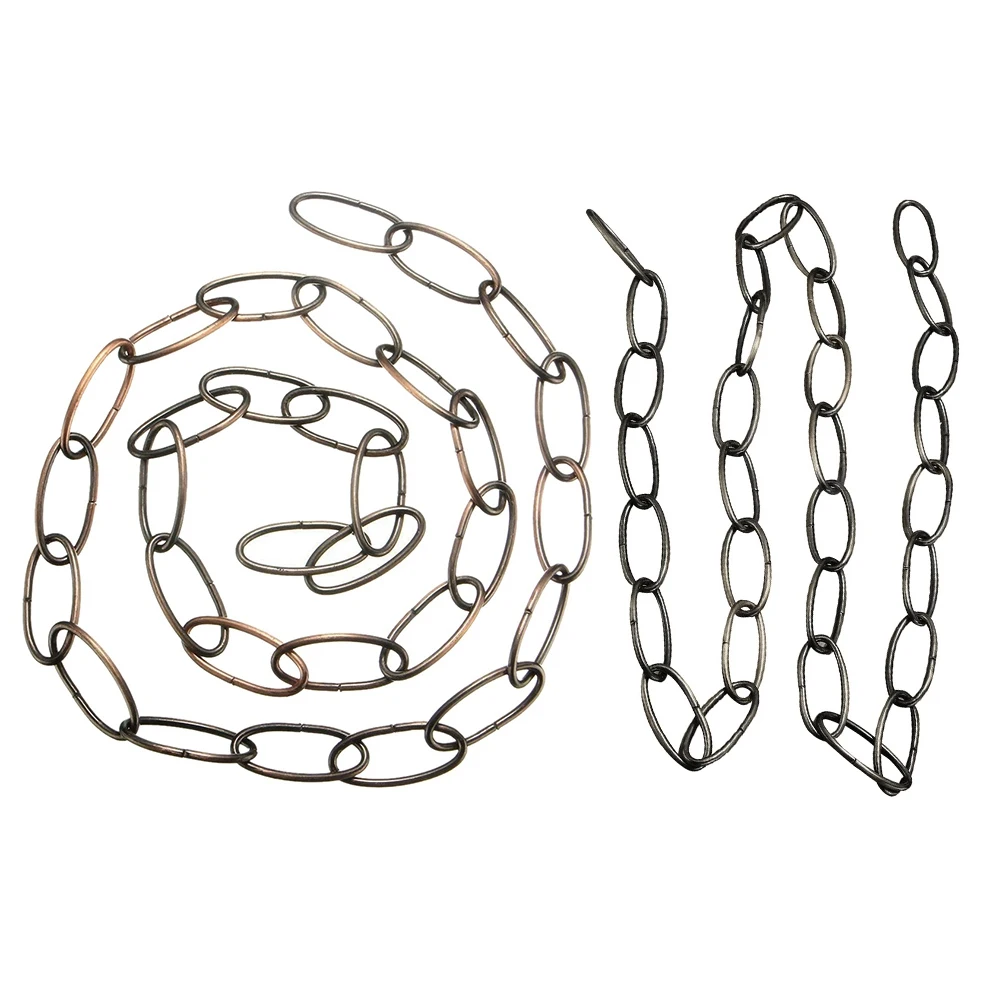 Y50A-2 stuks 1M zware ketting voor vintage kroonluchter hanglamp, rood brons en parelzwart