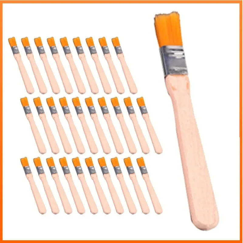 

30pc Nylon Brush Cleaning Brush For Painting Mediums Ergonomic Wooden Handle Paint Brush Home Improvement Decorating Tools Brush