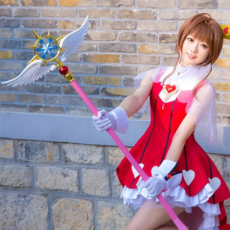 44,8 дюйма, длина Cardcaptor, прозрачная карта, Kinomoto Sakura, косплей, палочка Star Dream, волшебная палочка, костюм для Хэллоуина, реквизит yi;4