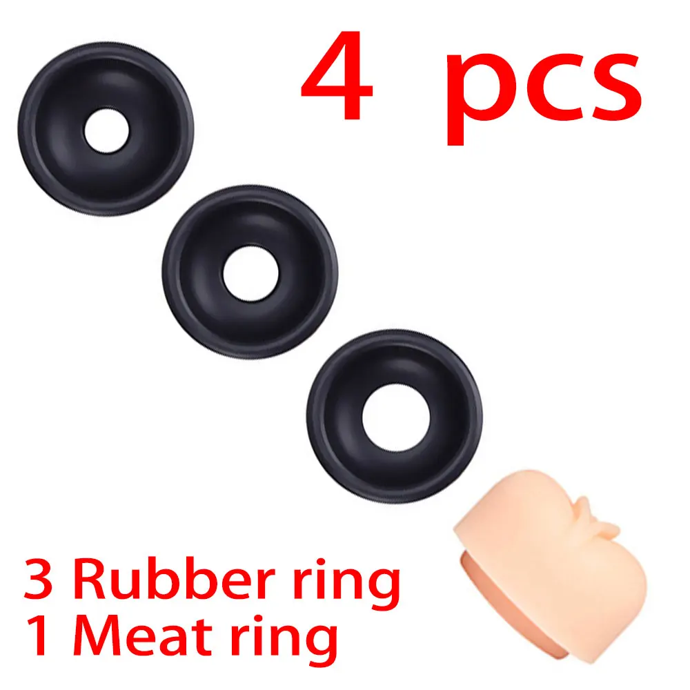 Premium Penis Pump Accessory Set - Silicone Ring Exercise Device - Fits All Sizes with Sealing Slot Replacement & Parts for Pump