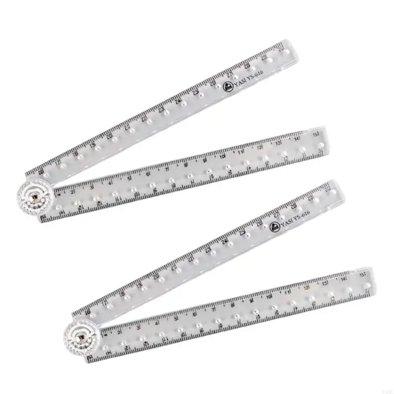 أداة قياس الانحناء الواضحة القابلة لإعادة التدوير لمواد المكتب المدرسية D5QC #3