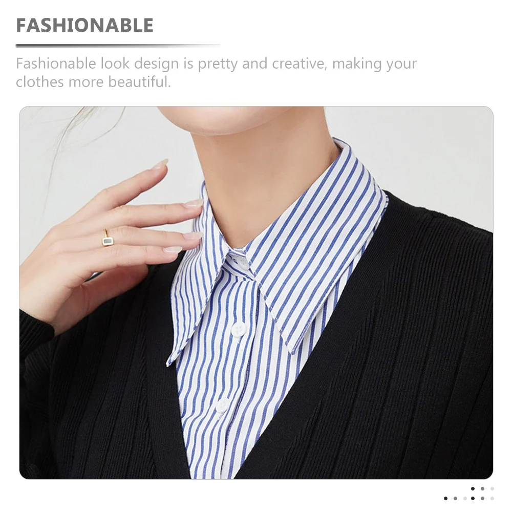 

Fake Detachable Cotton Dickey All-Match Shirt Decorative Collar For Women Half Shirt False Collar Clothes Accessory