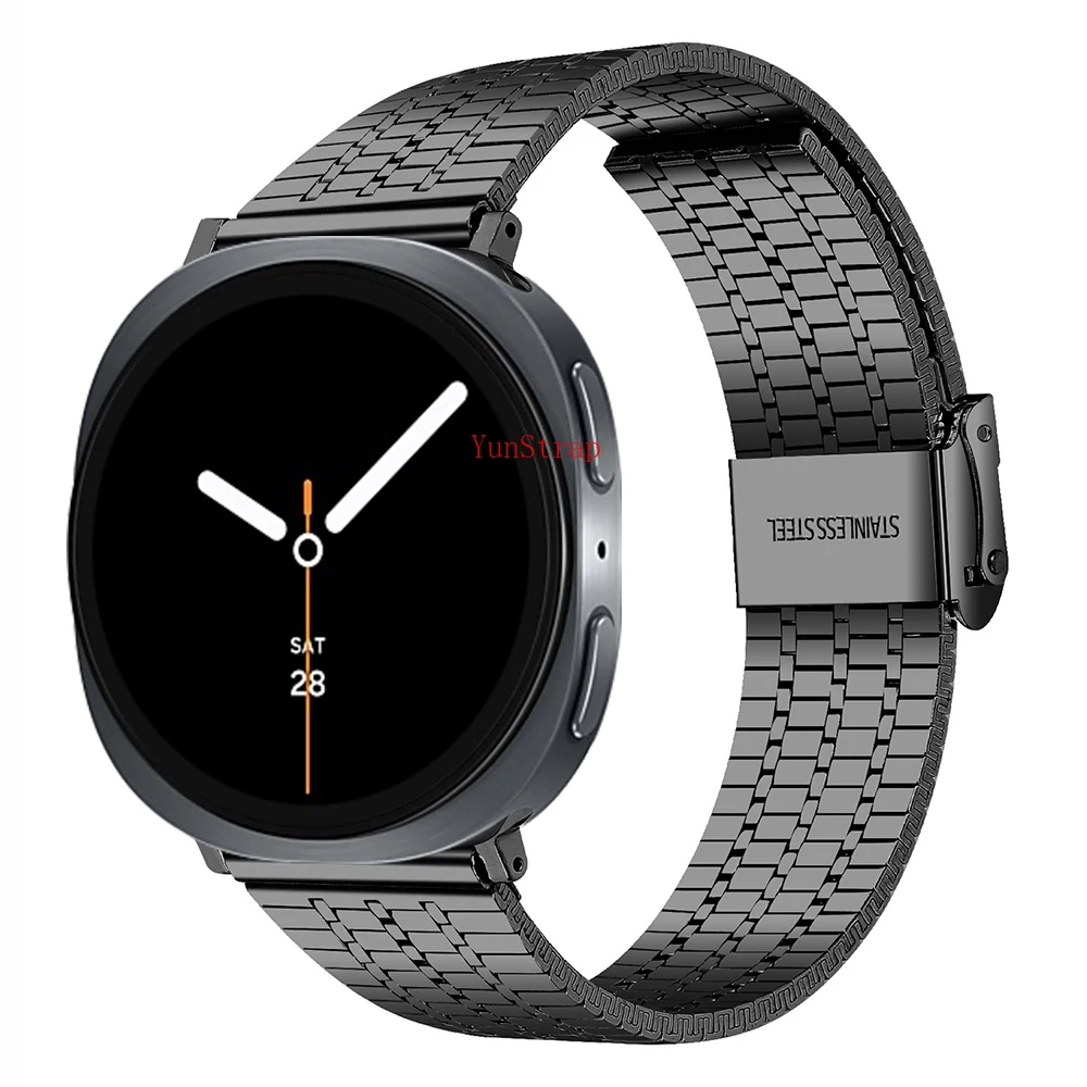 For Samsung Galaxy Watch 8 8Classic Ultra Strap Double Safety Buckle Stainless Steel Bracelet Galaxy 8 40mm 44mm 46mm 47MM Band
