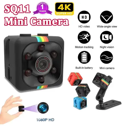 Mini telecamera originale SQ11 1080p HD Micro telecamera 30 frame Action Videocamera Sport DV Outdoor Gopro Visione notturna Supporto 128G