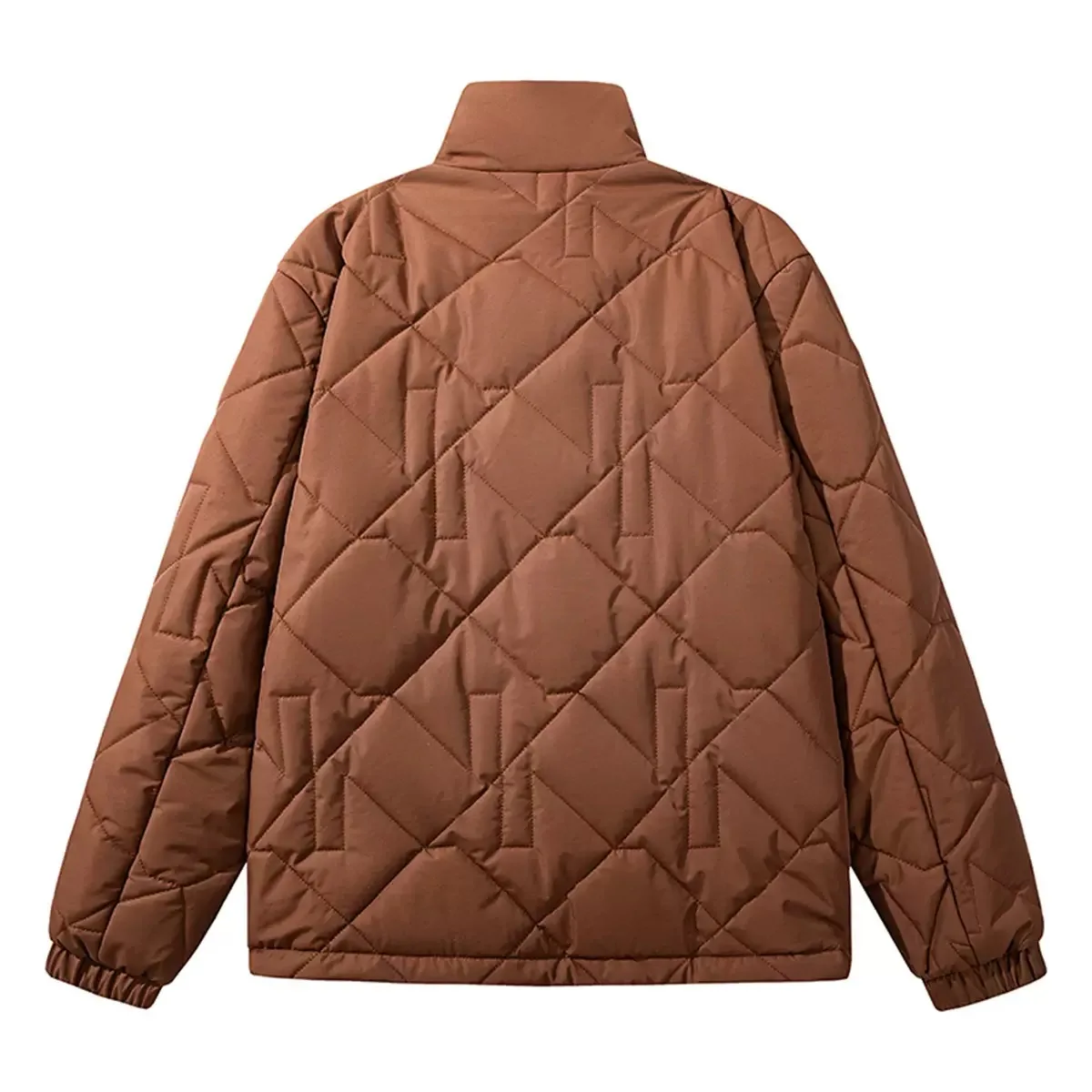 شتاء جديد عصري بلون الأمريكية الرجعية سميكة الدافئة سترة قطن الرجال عادية فضفاض الرياضة الراقية حجم كبير سترة #6