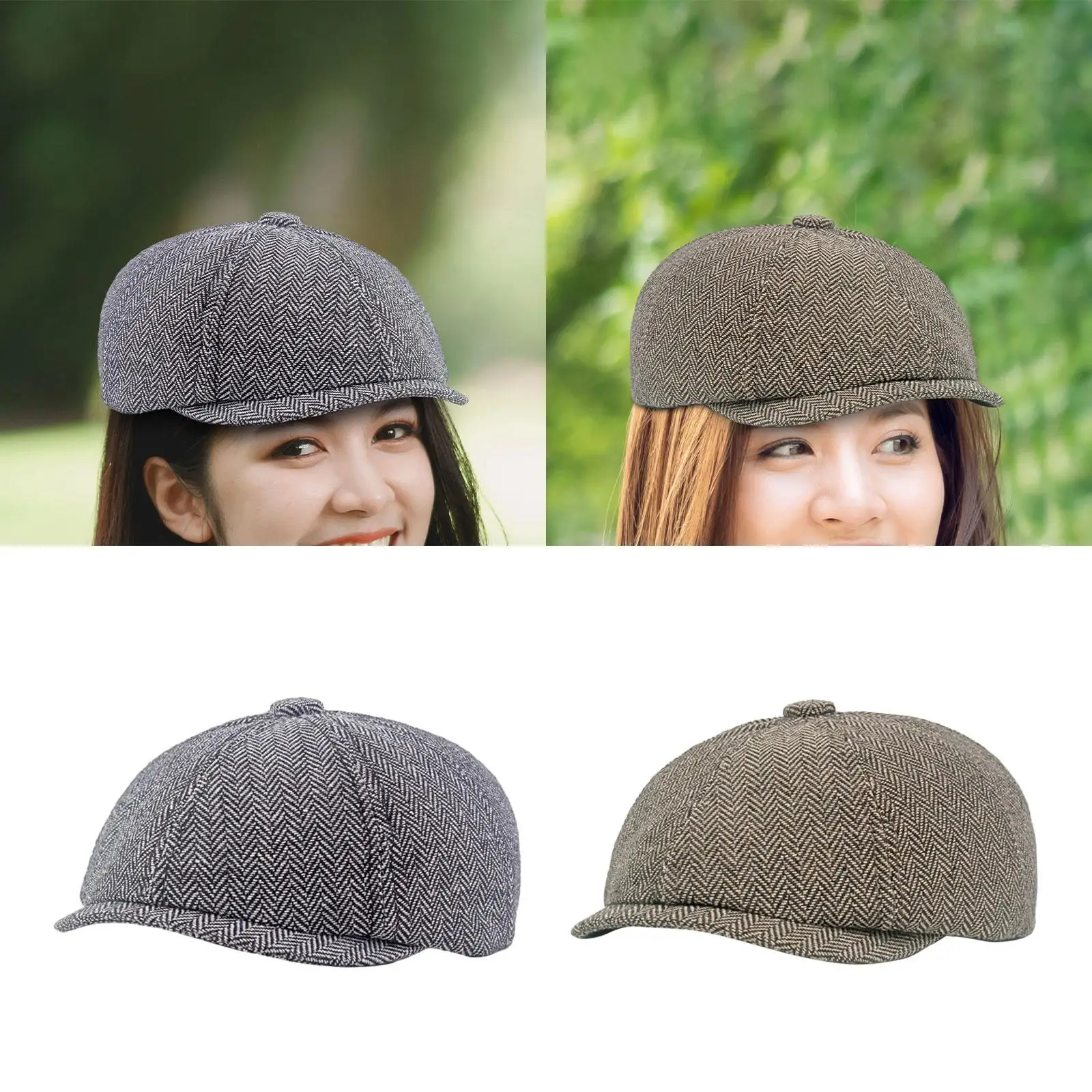 Beret Hat Flat Cap Painter Hat Warm Winter Gift Spring Golf Hat Flat Hat Cabbie Driving Hat for Travel Camping Outdoor Hiking
