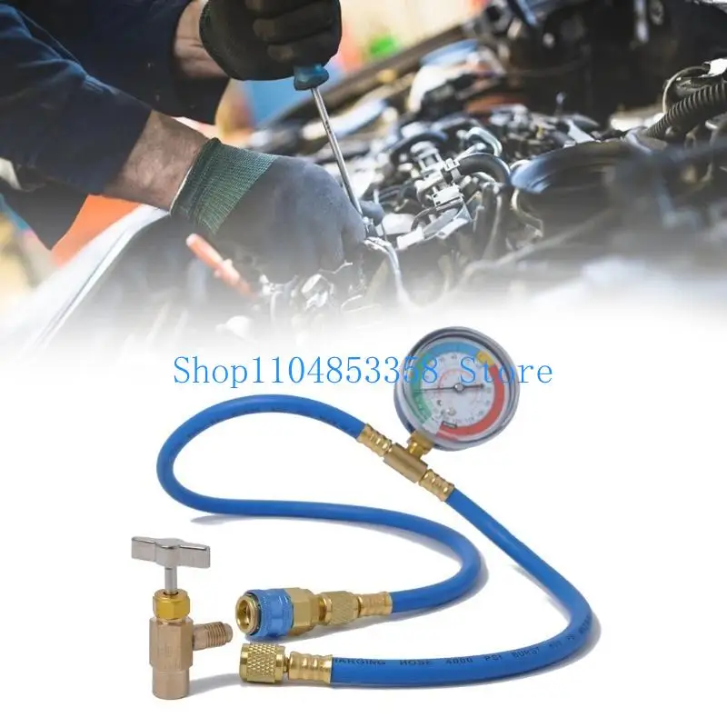 652F R134A Air Conditioning Recharge Featuring Sealing Can Tap and Piercing Valves for Various Cooling Applications