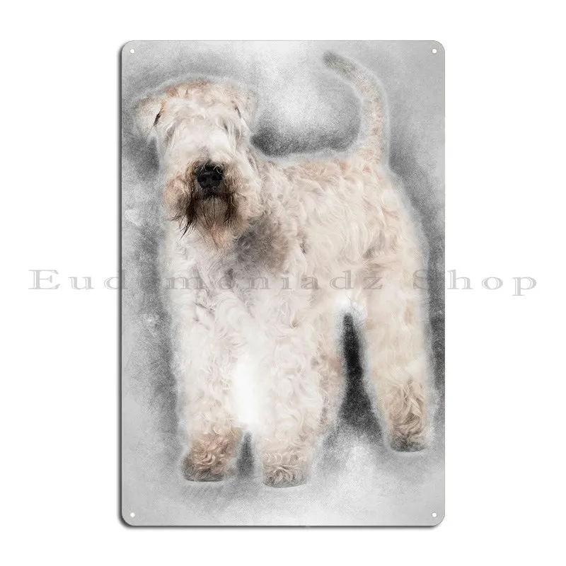 SoftCoated Wheaten Terrier Metal Plaque Poster Rusty Create Garage Retro Bar Tin Sign Poster