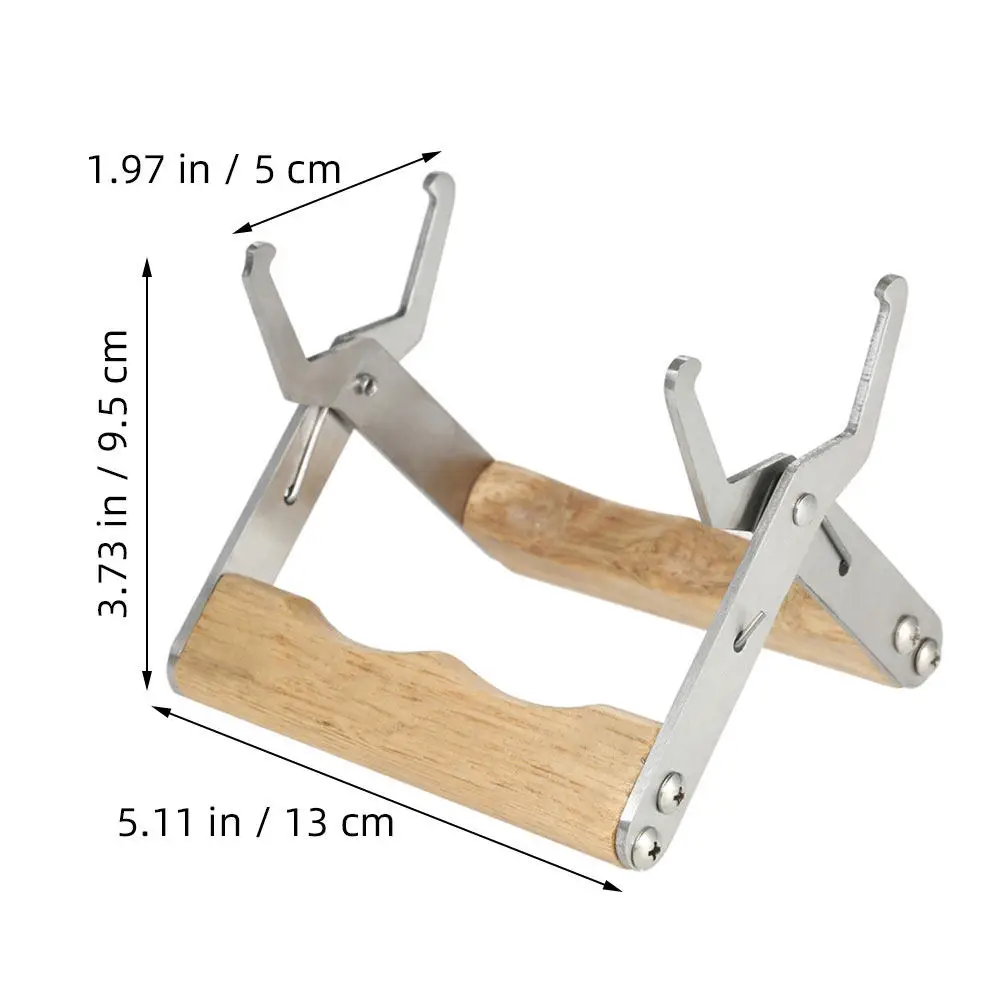 4Pcs Beekeeping Frame Gripper Tool Stainless Steel Hive Frame Holder for Inspections Maintenance Safe Secure Grip Beekeeper