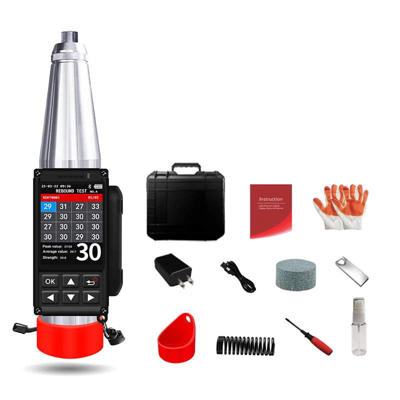 HD-225S Digital Sclerometer Concrete Rebound Schmidt for Test Hammer 220v Voltage