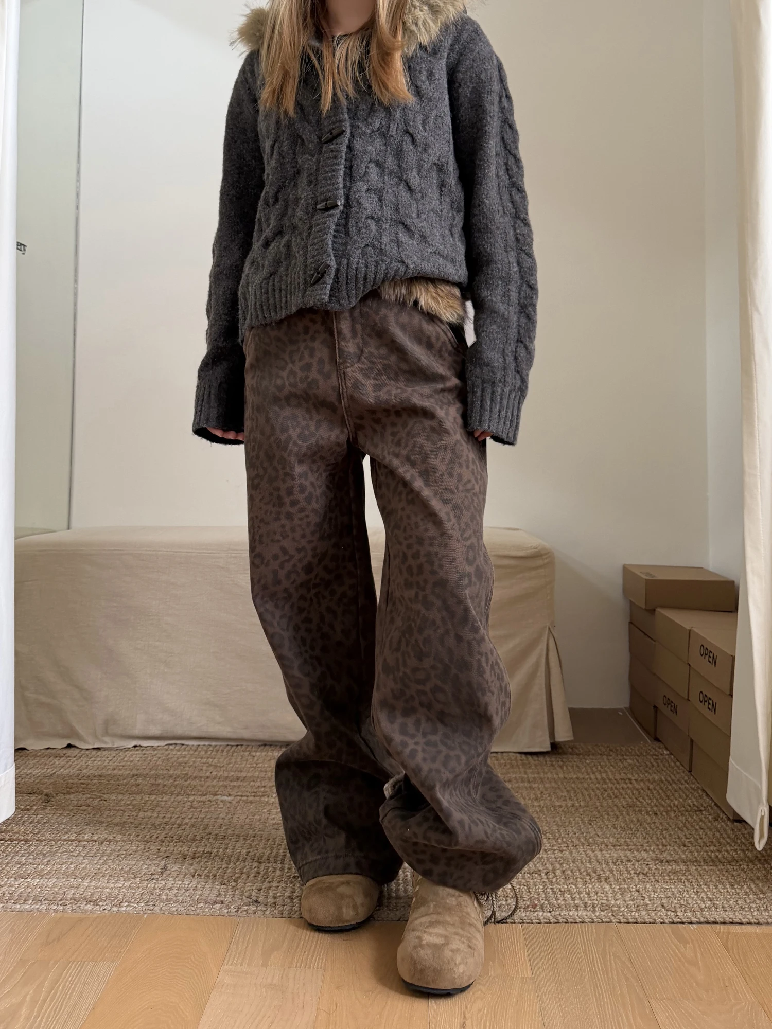 

Мужские джинсы свободного прямого кроя на флисовой подкладке в американском стиле, повседневные брюки с удобной посадкой, на молнии, для ежедневной носки