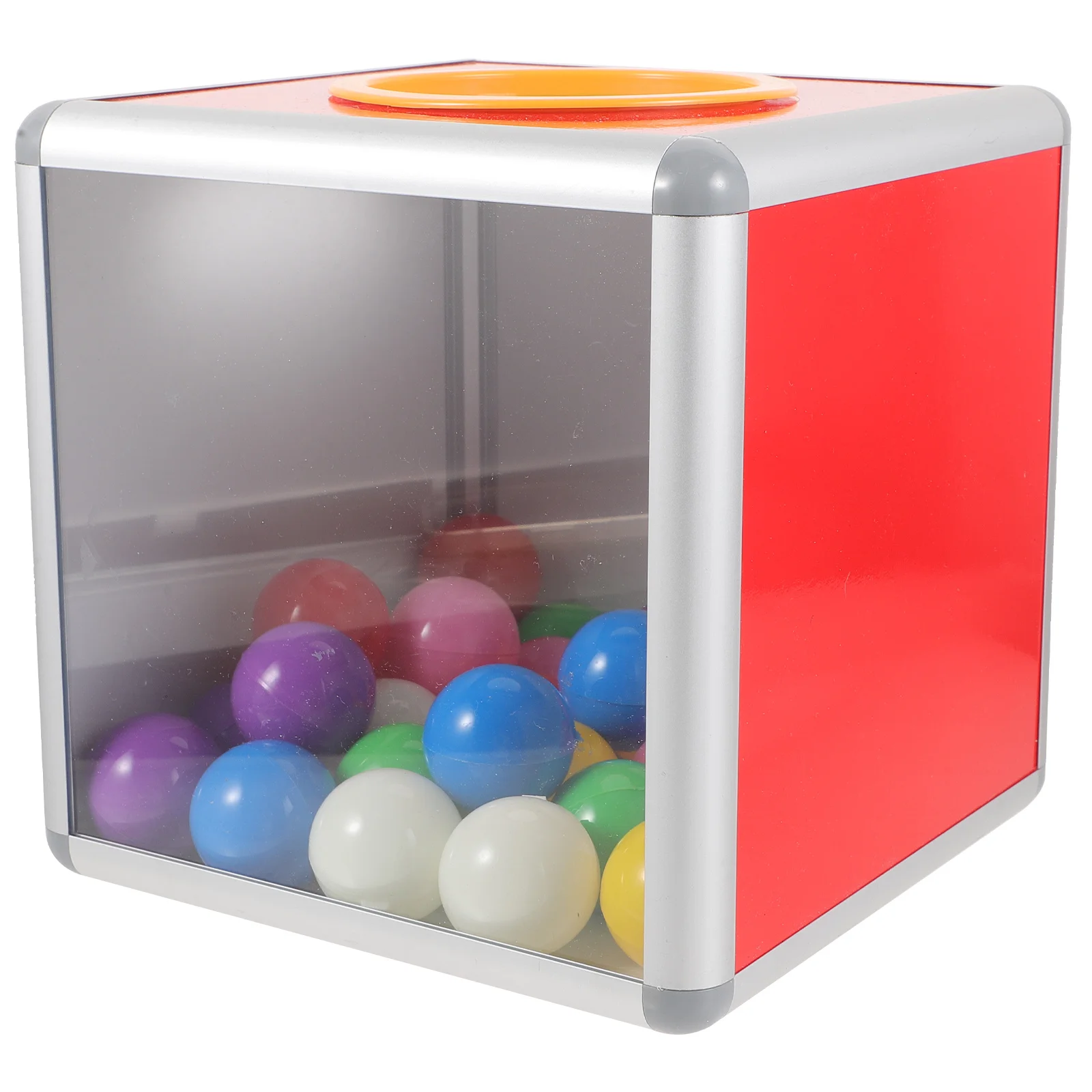 

Transparent Lottery Box Storage Bin Raffle Ticket Holder Container Boxes Accessory Game Case Tickets Acrylic