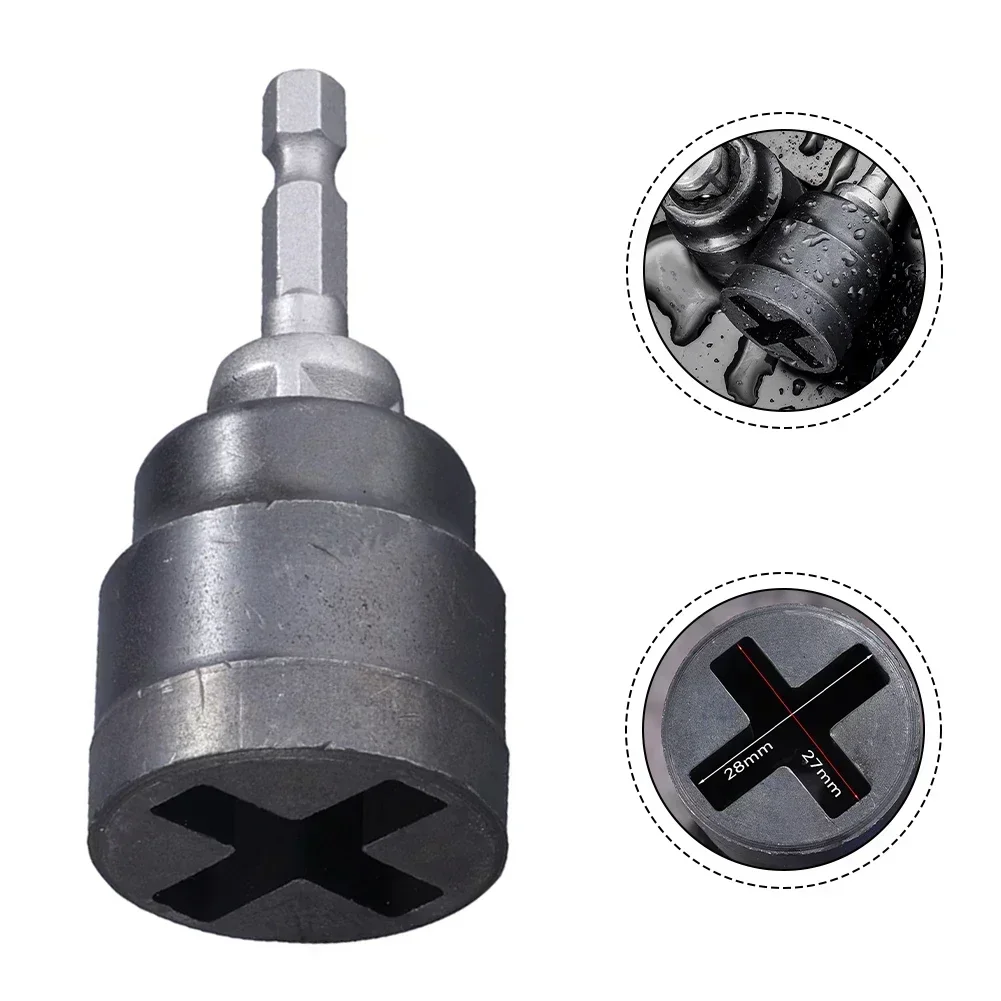 

Household Thickened Car Electric Wrench Jack Socket New Special Fast Jack Socket For Hand Drill Vehicle Auxiliary Tire Removal