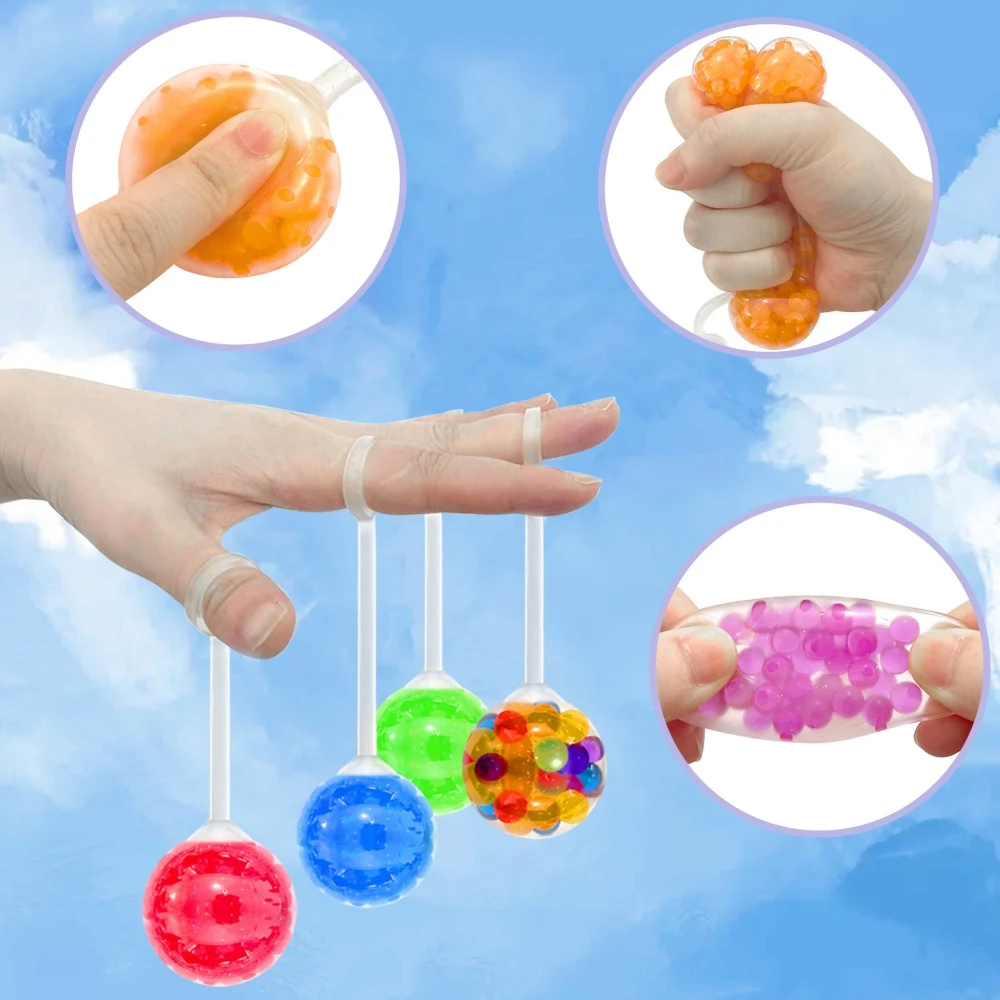 Finger Jumping Water Bead Balls, Party Favor Toy, Pinata & Treasure Box Fillers for Carnival Easter School Rewards