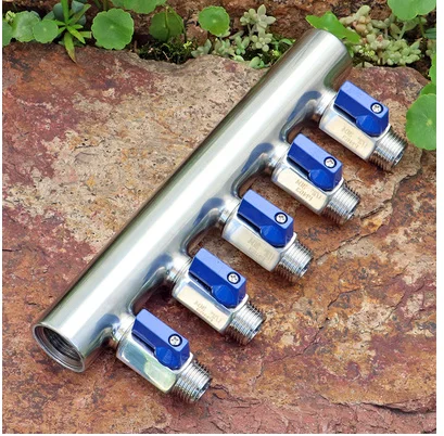 G3/4 inner  G1/2 outer 304 stainless steel ball valve switch water separator water oil and gas diverter valve water collector