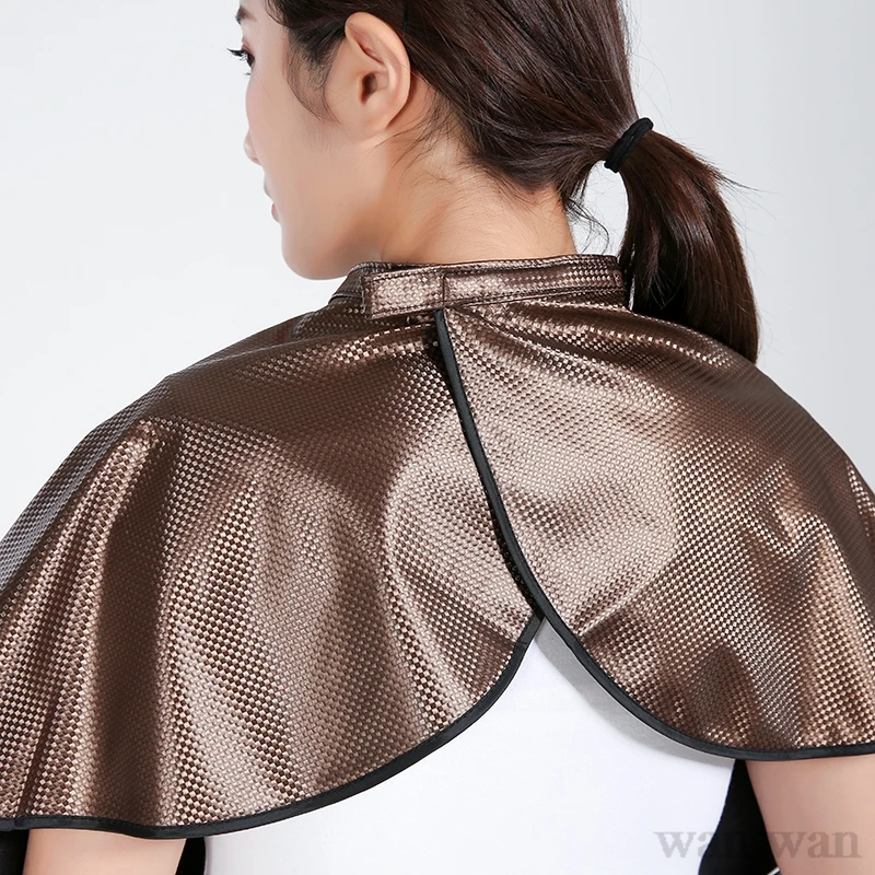 Hairdresser Cape Waterproof Hairdressing Salon Haircut Cape Cloth Barber Hair Dye Tools Beauty Shop Makeup Short Apron Y0324