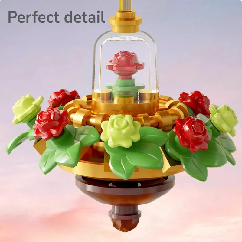 어린 왕자 시간 모래 시계 80 주년 기념 빌딩 블록 퍼즐 조립 모델 장난감 어린이 선물 빌딩 블록