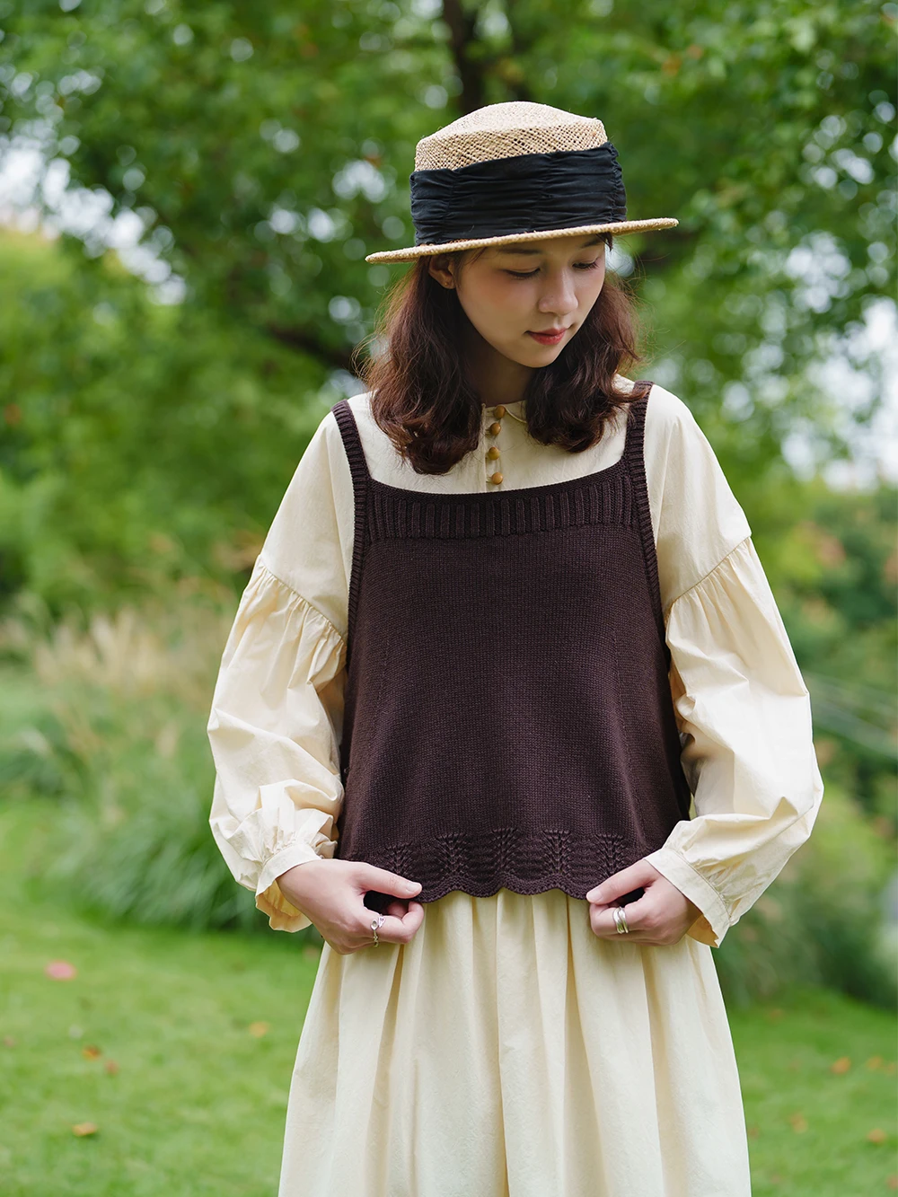 

Warm Knitted Vest Layering Sle Autumn Winter Casual Faion Women's Wool Blend Polyester Nylon Blend Thermal Top