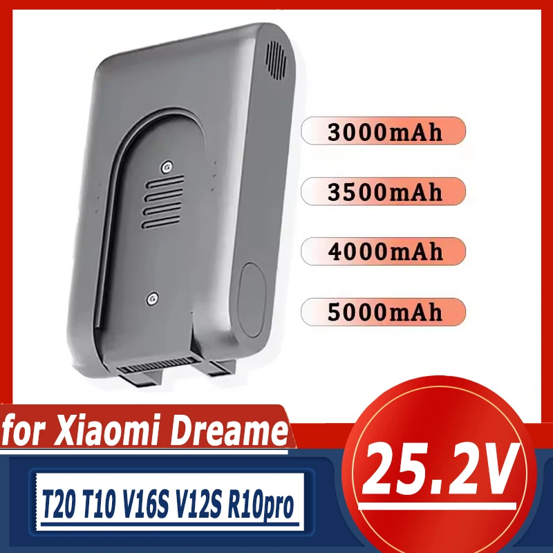 Original T20 T10 V12S V16S Staubsauger Akku für Xiaomi Dreame Staubsauger Ersatz Lithium Batterie 5000 mAh