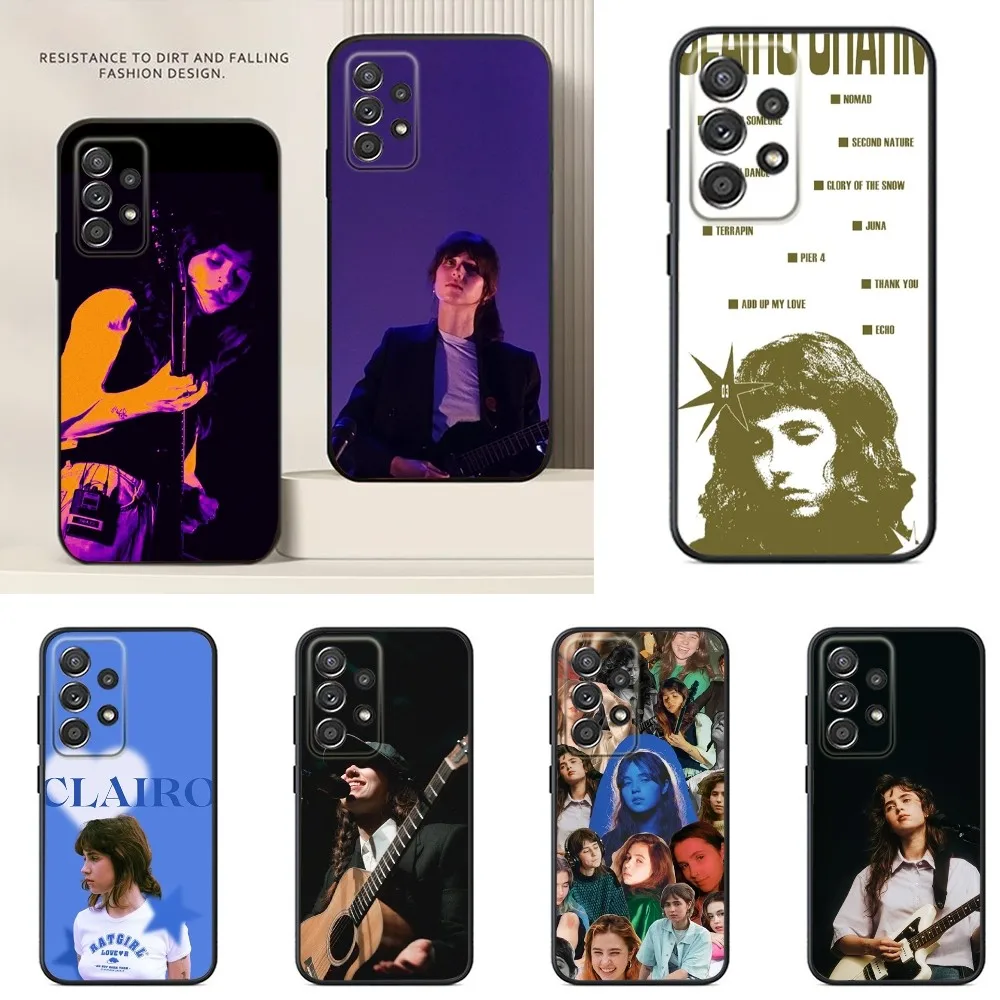 

Singer C-Clairo Charm Phone Case For Samsung S24,S23,S22,S21,S20,S10,S10E,S9 Ultra Plus FE Note 20 Ultra 10 9 Plus Case