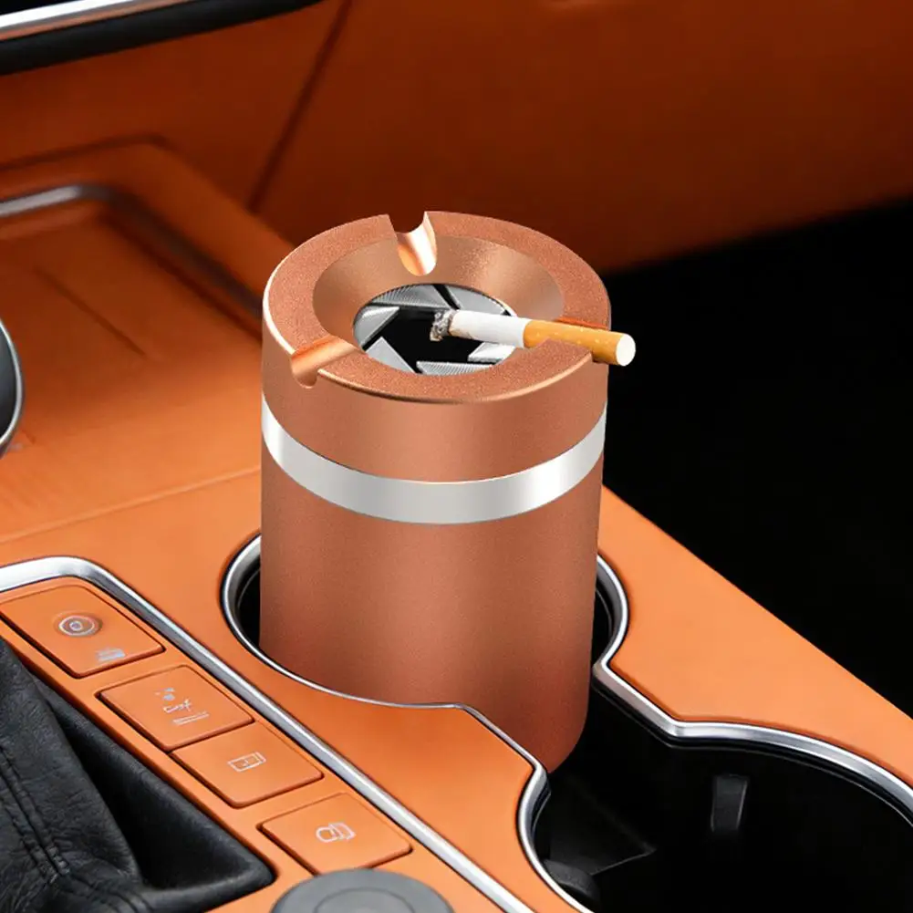 Cooler Premium-Aschenbecher mit Drehfunktion und Deckel, Aschenbecher für Raucherzubehör, Anti-Tropf-Aschenbecher für Zuhause und Auto – Detail 8