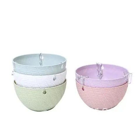 

Resin Plant Flower Hanging Pot Basket Indoor Plant Hanger Outdoor Holder 1pc Basket Hanging Pot