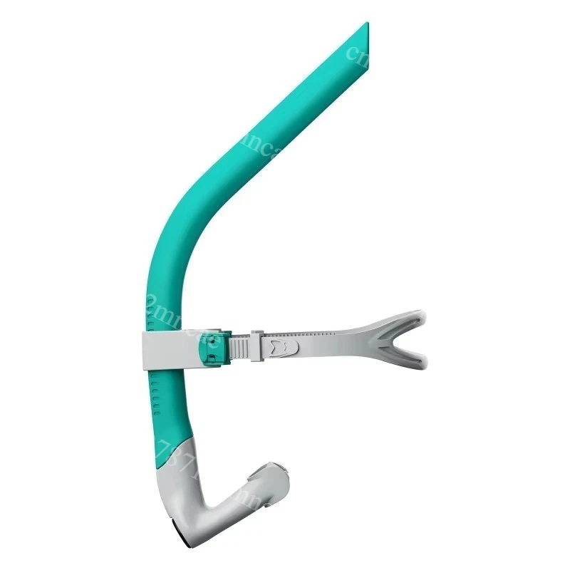 Front Mount Swimming Breathing Tube Freestyle Training Snorkel With Drain Valve For Beginners
