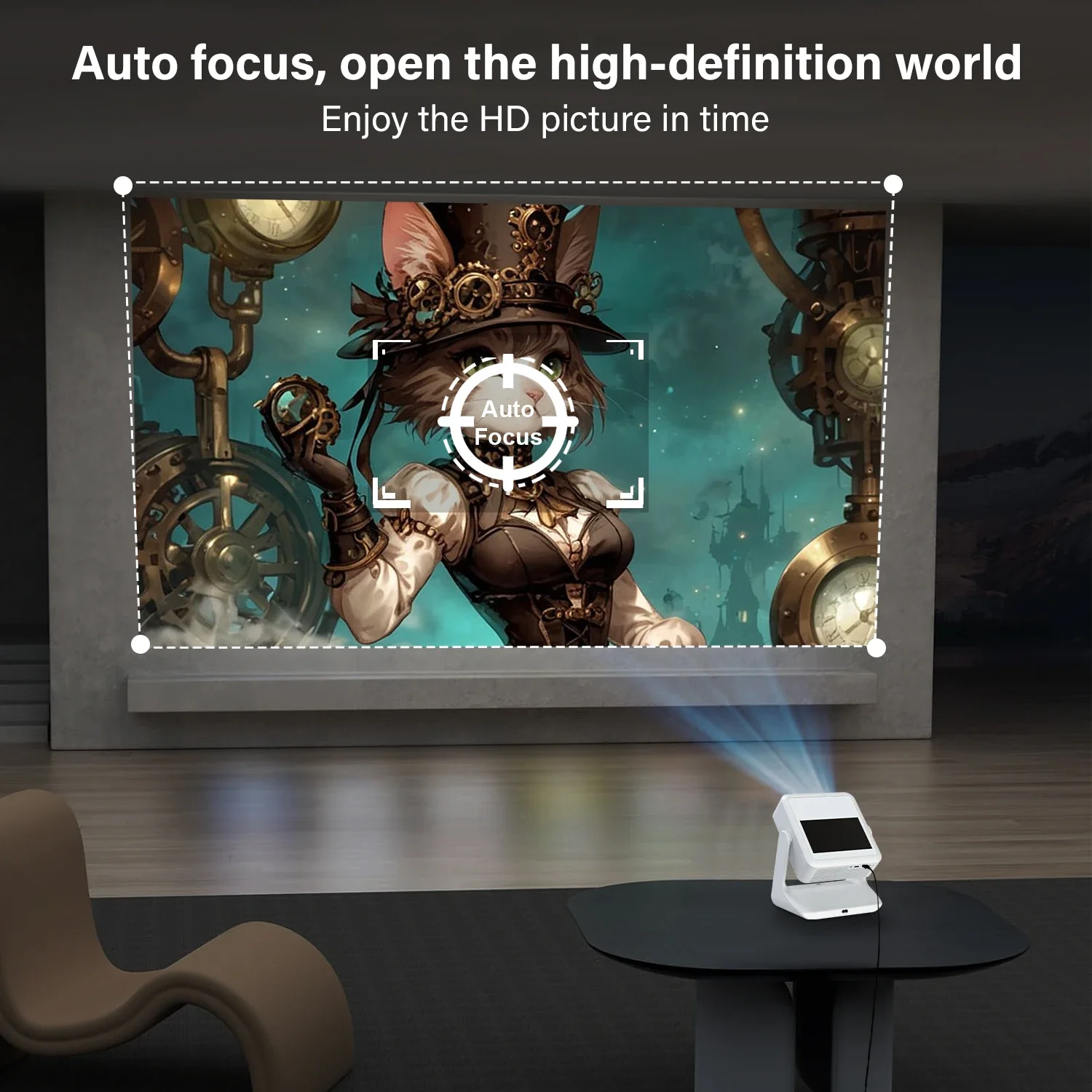 projector 4k A2pro Portable 4K Projector - Dual Screen, Android Touch, Home Cinema, Gaming & Karaoke