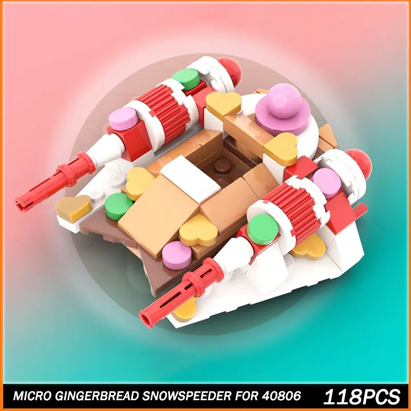 

Строительный блок MOC, серия «Космическая война», популярный фильм, рождественское издание, космический корабль, креативная модель кирпича, образовательная игрушка, Рождество, 118 шт.