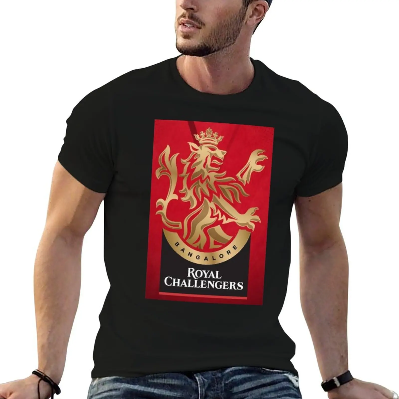

Royal Challengers Bangalore T-Shirt t shirts for man graphic funny men t shirt cotton 100% T-Shirt