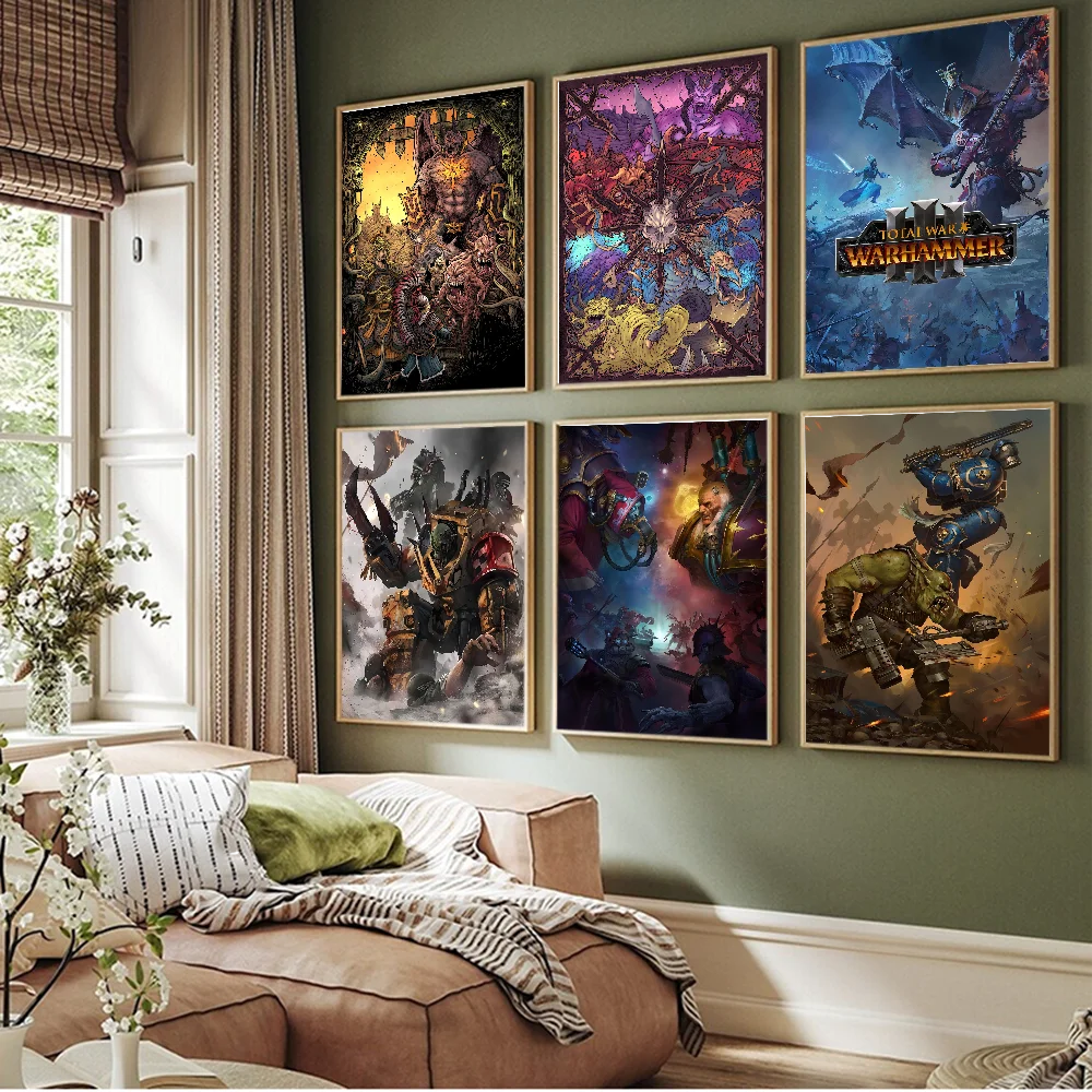 Game B-Warhammes-D 40k Good Quality Prints and Posters Vintage Room Bar Cafe Decor Home Decor